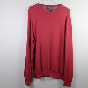 Nordstrom Men's Shop Red Crewneck Pullover Sweater Size XL